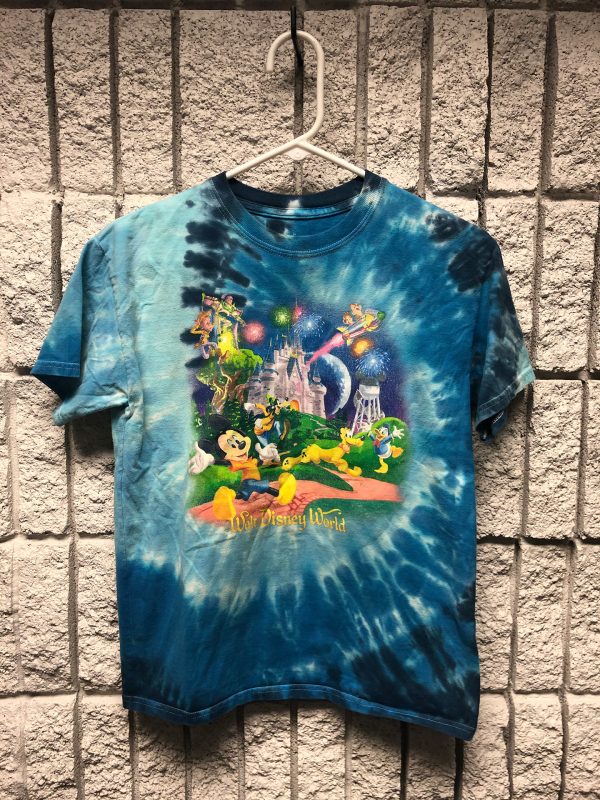 Walt Disney World Disneyland Resort Character Blue Tie-Dye T-Shirt